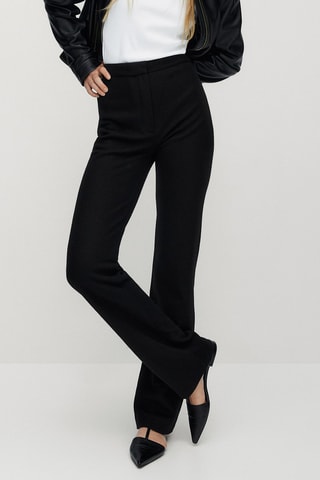 Pantalon de costume noir 100% laine - Noir