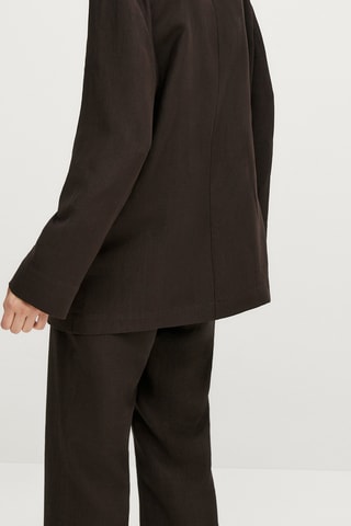 Blazer croisé avec ceinture - Marron