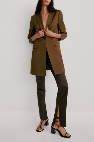 Blazer trois-quarts doré - Kaki