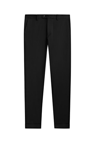 Pantalon droit en laine - Noir