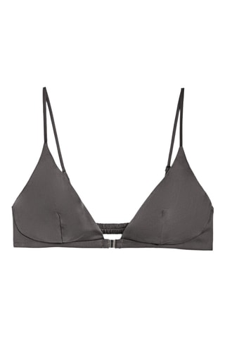 Soutien-gorge en soie - Gris foncé