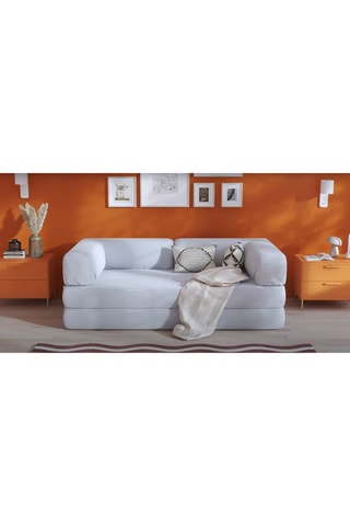 Slaapzetel Smart - Wit - 2 Zitplaatsen - Velours