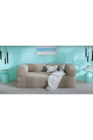 Slaapzetel Smart - Beige - 2 Zitplaatsen - Velours