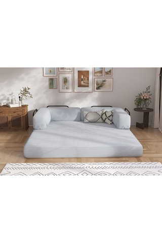 Slaapzetel Smart - Lichtgrijs - 2 Zitplaatsen - Velours