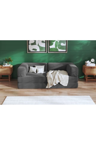 Slaapzetel Smart - Antraciet - 2 Zitplaatsen - Velours