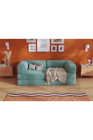 Slaapzetel Smart - Groen - 2 Zitplaatsen - Velours