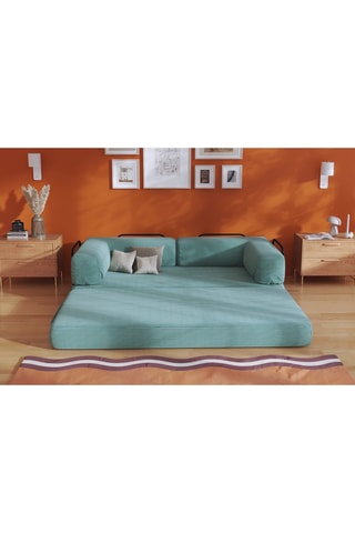 Slaapzetel Smart - Groen - 2 Zitplaatsen - Velours