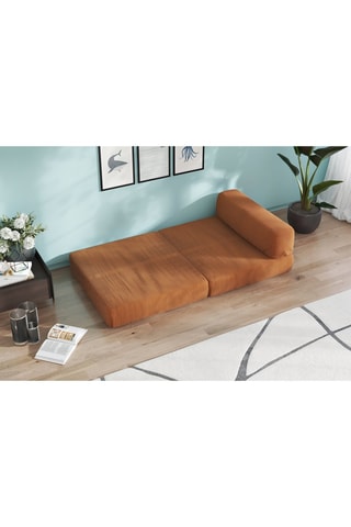 Slaapzetel Smart - Bruin - 1 plaats - Velours