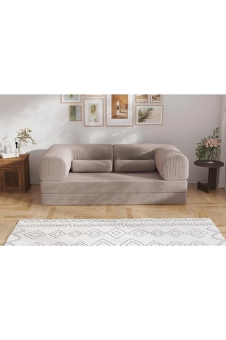 Slaapzetel Smart - Taupe - 2 Zitplaatsen - Velours