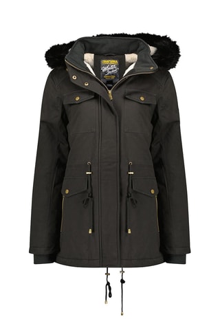 Parka à capuche Celestana Noir