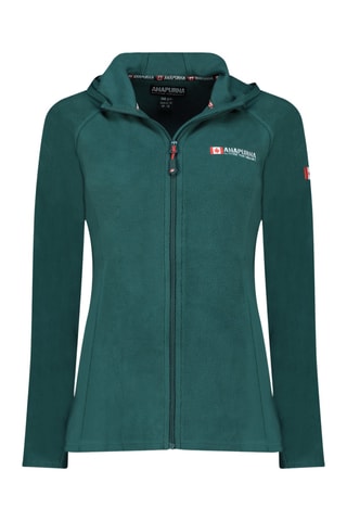 Fleece Jasje met Capuchon Tugoodana - Donkergroen