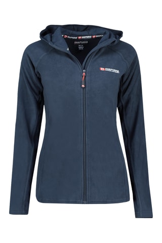 Fleece Jasje met Capuchon Tugoodana - Marineblauw