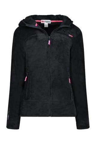 Fleece Jasje met Capuchon Uternel - Zwart