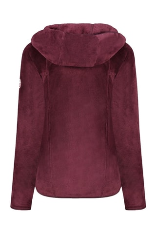 Fleece Jasje met Capuchon Uternel - Bordeauxrood