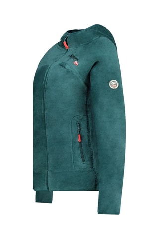 Fleece Jasje met Capuchon Uternel - Donkergroen