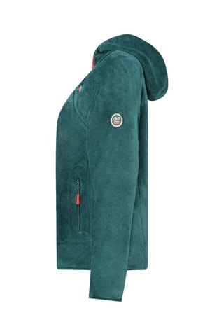 Fleece Jasje met Capuchon Uternel - Donkergroen