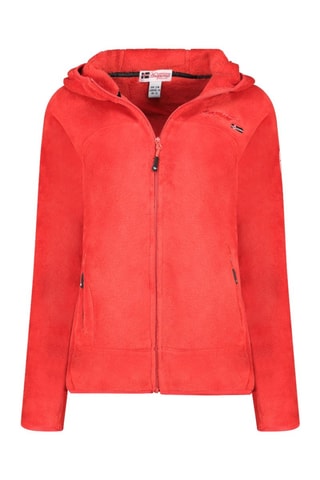 Fleece Jasje met Capuchon Uternel - Rood