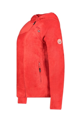 Fleece Jasje met Capuchon Uternel - Rood