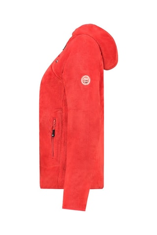 Fleece Jasje met Capuchon Uternel - Rood