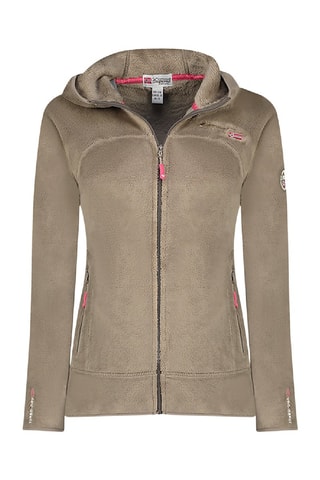 Fleece Jasje met Capuchon Uternel - Taupe