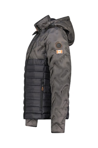 Coupe-vent à capuche Buratana - Gris foncé et noir