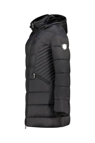 Doudoune longue à capuche Beeana - Noir