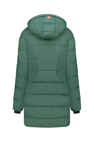 Doudoune longue à capuche Beeana - Vert foncé