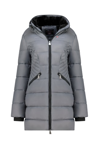 Doudoune longue à capuche Beeana - Gris foncé