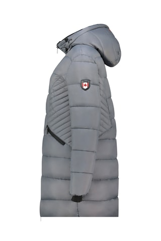 Doudoune longue à capuche Beeana - Gris foncé