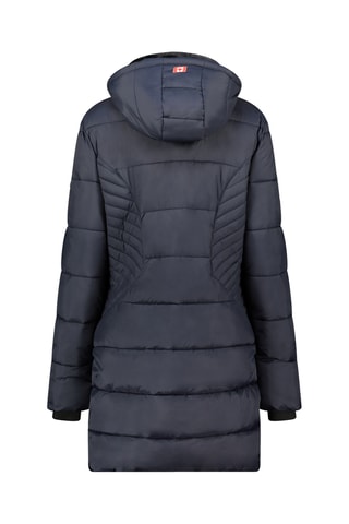 Doudoune longue à capuche Beeana - Bleu marine