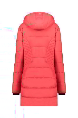 Doudoune longue à capuche Beeana - Rouge