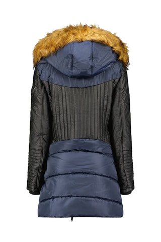 Doudoune longue à capuche Ausmosana - Bleu marine