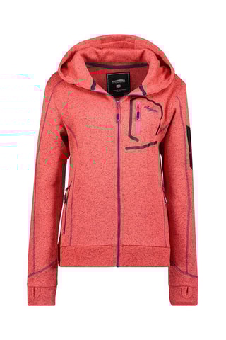 Sweat à capuche Telectrana - Corail chiné