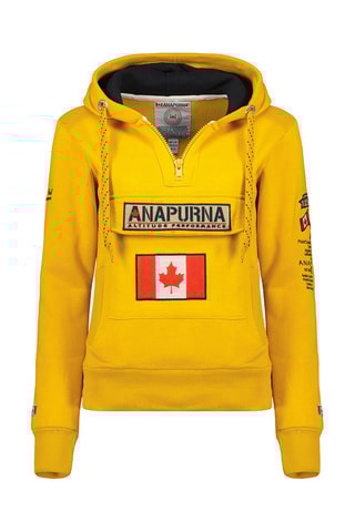 Sweat à capuche Gymana - Moutarde