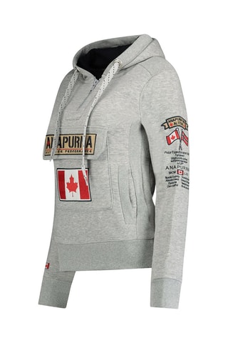 Sweat à capuche Gymana - 
Gris chiné