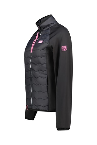 Gewatteerde Jas Softshell Tropperana - Zwart