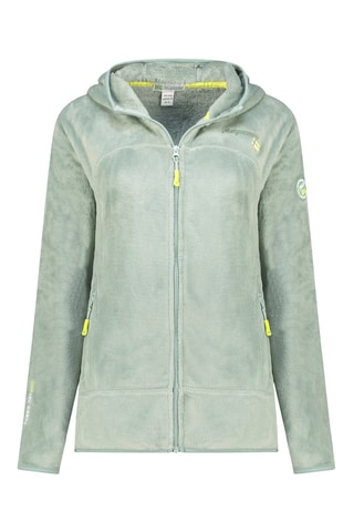 Fleece Jasje met Capuchon Uternel - Zeegroen