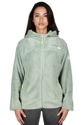 Fleece Jasje met Capuchon Uternel - Zeegroen