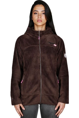 Fleece Jasje met Capuchon Uternel - Bruin