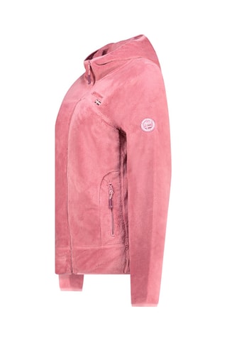 Fleece Jasje met Capuchon Uternel - Poederroze 