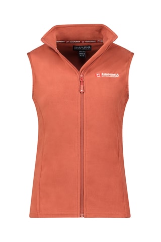 Mouwloze Fleece Sweater Vugana - Steenrood