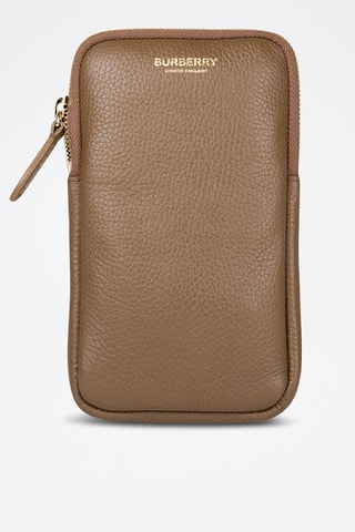 Pochette en cuir Phone Pouch Lgl - Marron