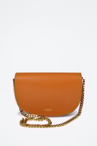 Sac à bandoulière en cuir de veau Claudine - Roux foncé