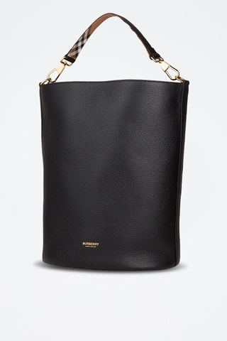 Sac seau en cuir Medium Bucket Lgl - Noir