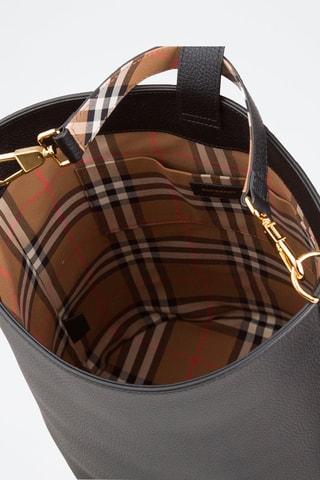 Sac seau en cuir Medium Bucket Lgl - Noir