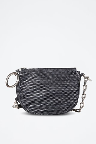 Sac bandoulière en cuir Knight - Noir