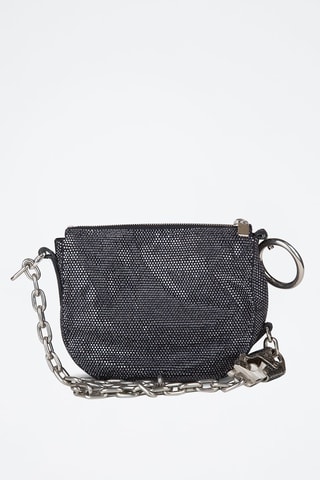 Sac bandoulière en cuir Knight - Noir