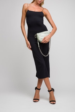 Sac bandoulière en cuir Knight - Argenté