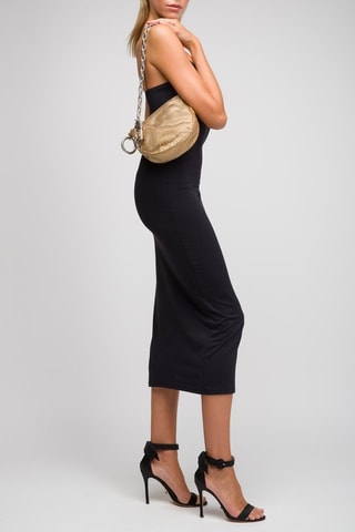 Sac bandoulière en cuir Knight - Doré