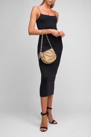 Sac bandoulière en cuir Knight - Doré